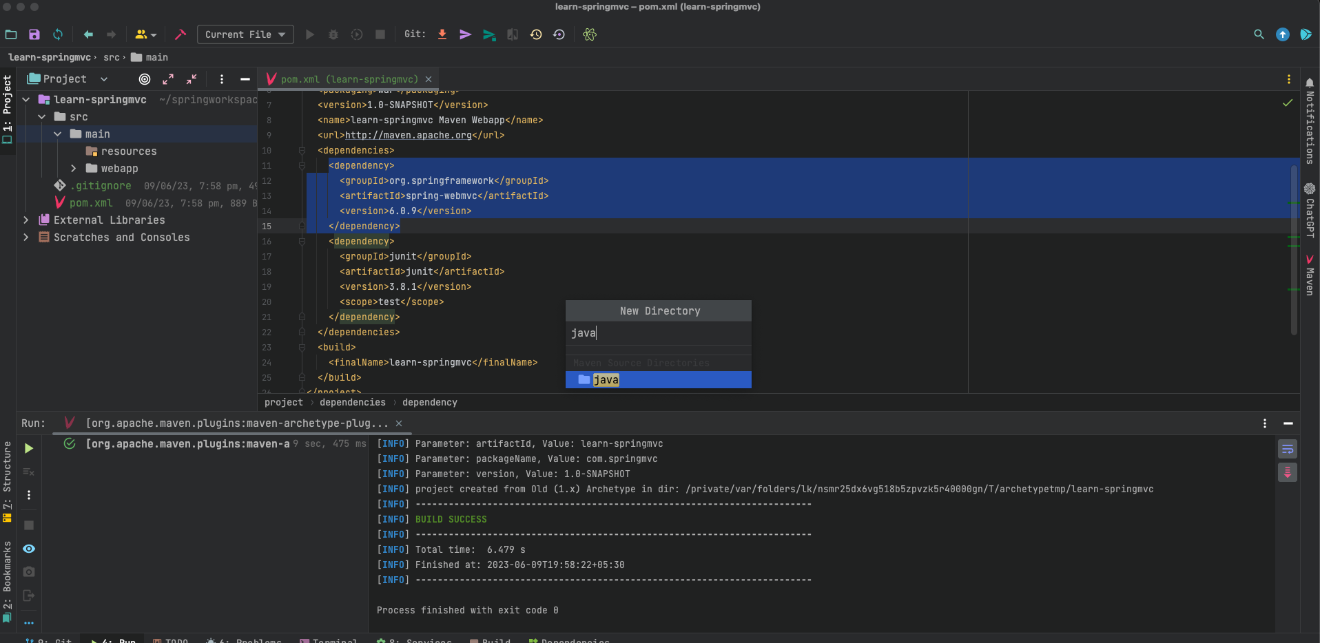 IntelliJMainScreen